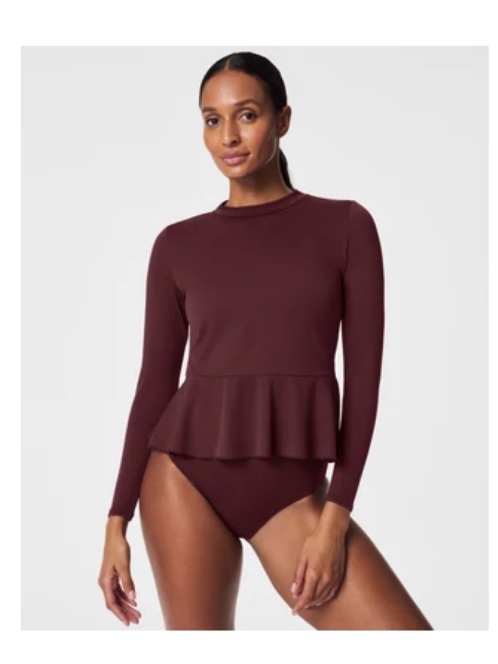 SPANX® Swim Pique Long Sleeve Sun Swim Shirt